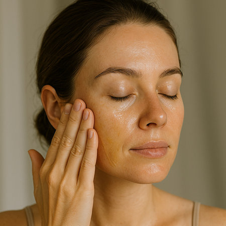 Apply a little oil to your skin